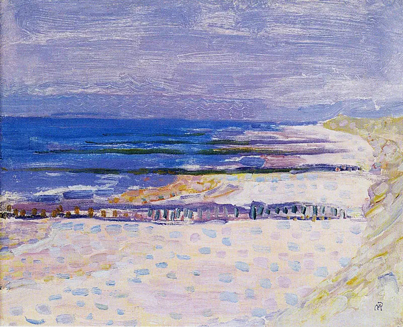 Strand med fem moloer i Domburg - Piet Mondrian