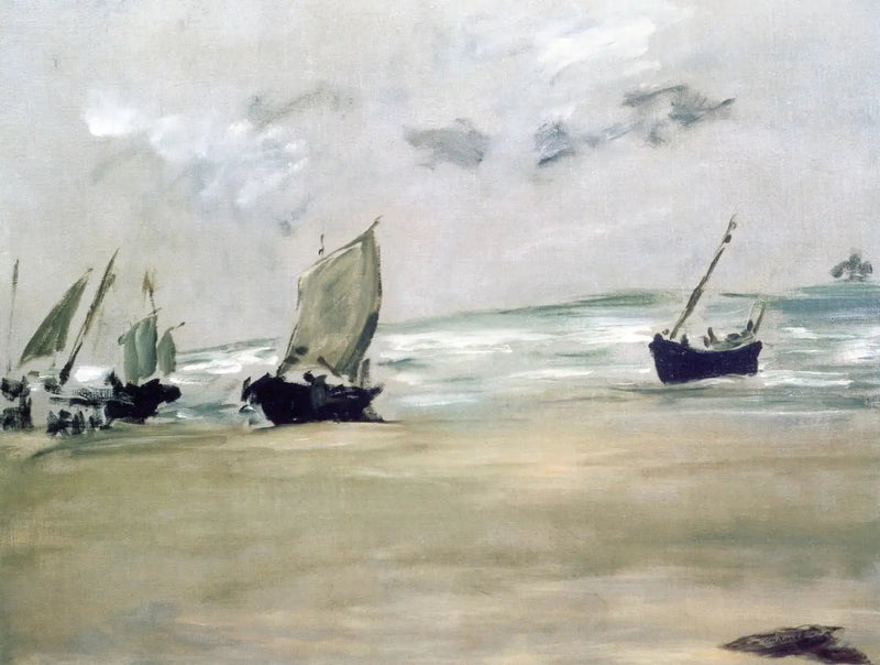 Berck-sur-mer-stranden ved lavvann - Édouard Manet