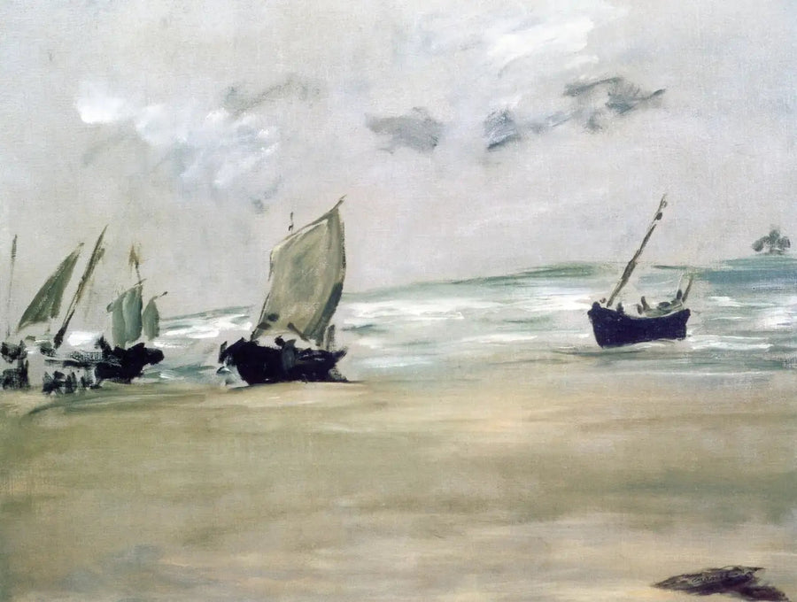 Berck-sur-mer-stranden ved lavvann - Édouard Manet