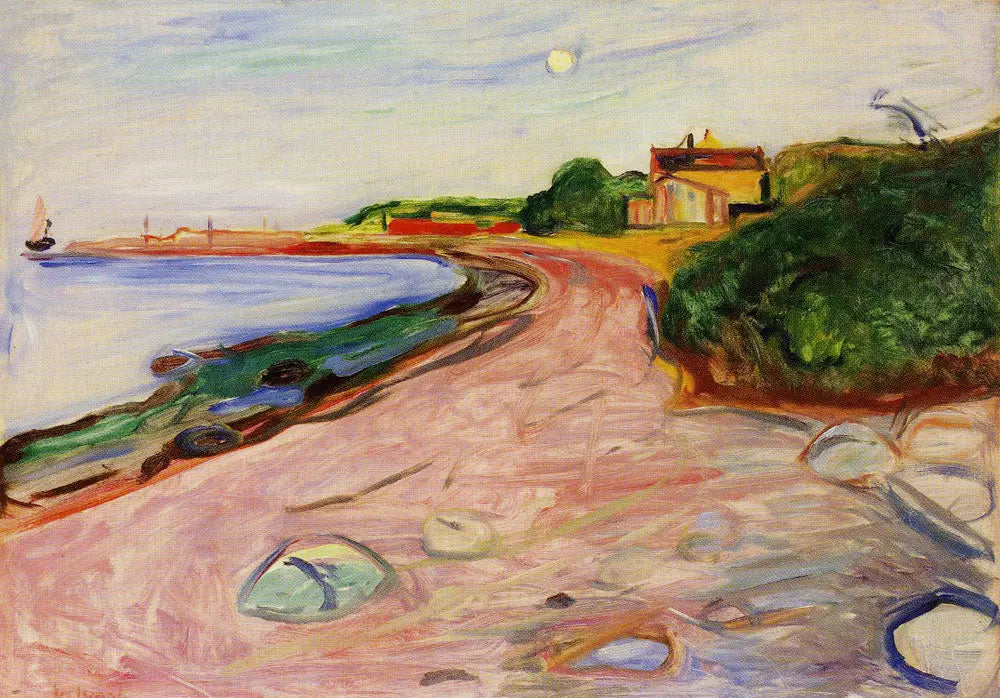 Plage - Edvard Munch image 1 tableau peint à l’huile sur toile