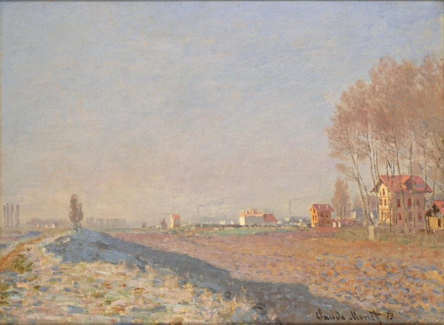 La Plaine de Colombes, hvit gelé W256 - Claude Monet