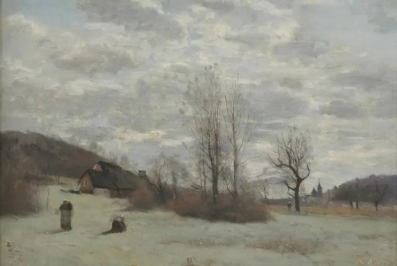 Planområdet rundt Beauvais, på siden av Saint-Jean-furten - Jean-Baptiste Camille Corot