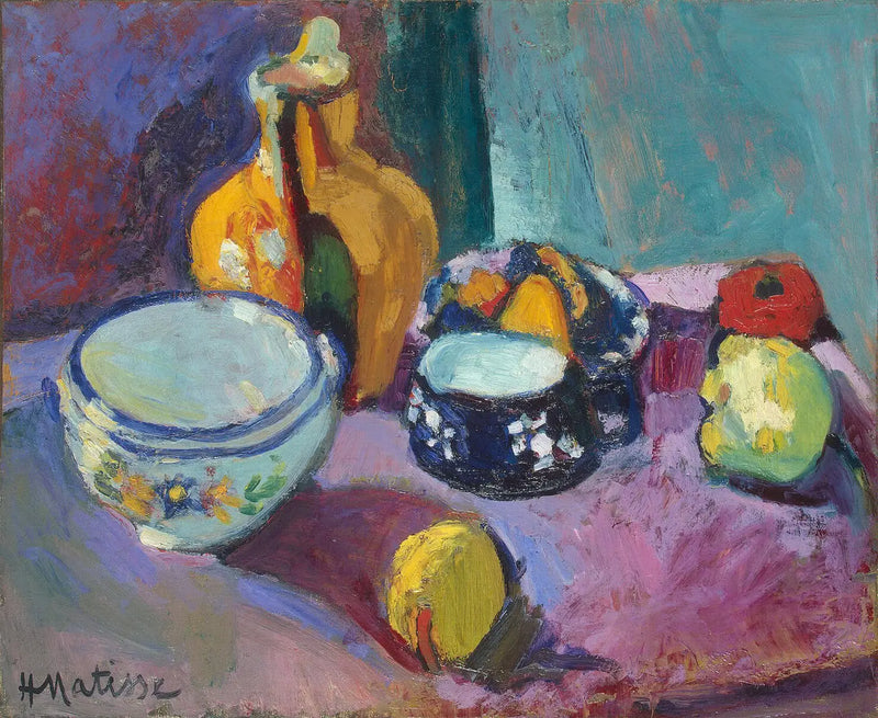 Tallerkener og frukter - Henri Matisse