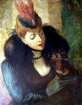 Rød fjær - Giovanni Boldini