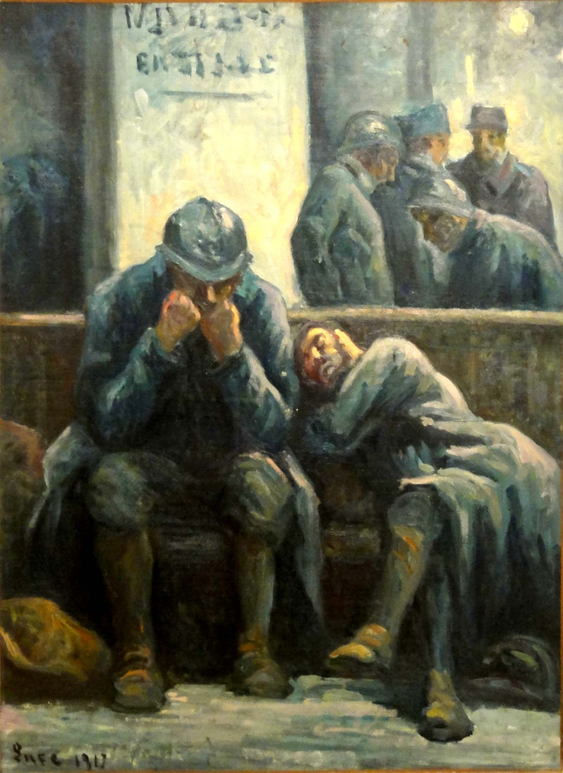 Poilus på Est-stasjonen - Maximilien Luce