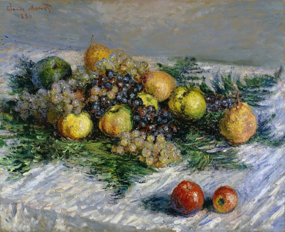 Poires et Raisins - Claude Monet image 1 tableau peint à l’huile sur toile