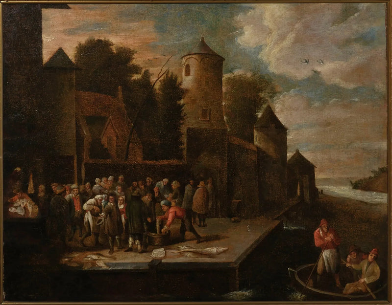 Fiskere ved havnen - David Teniers den Yngre

Source:
Poissonniers au port - David Teniers le Jeune