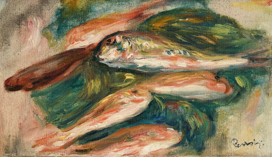Fisk på et grønt blad - Pierre-Auguste Renoir
