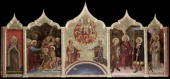 Polyptyk av Intercession - Gentile da Fabriano