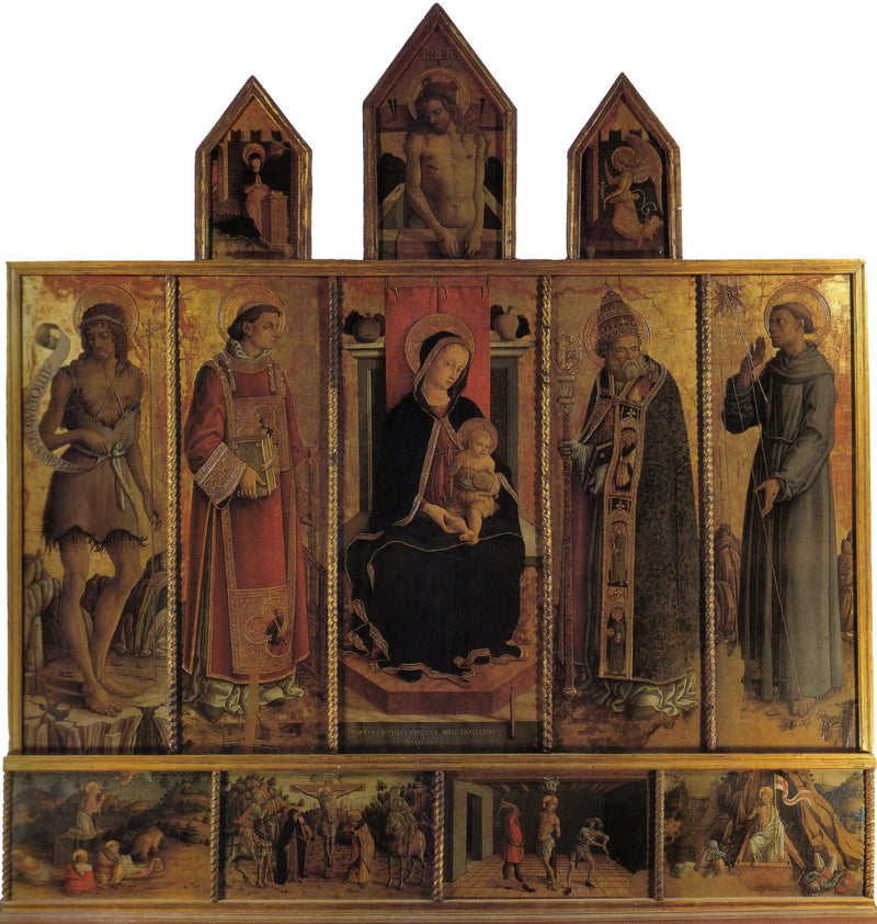 Polyptyk av Massa Fermana - Carlo Crivelli