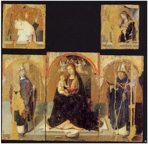 Polyptyk av Saint Gregoire - Antonello de Messine