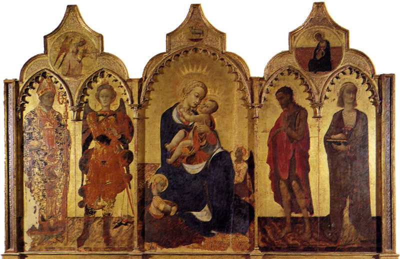 Polyptyk av San Domenico de Cortone - Stefano di Giovanni (Sassetta)