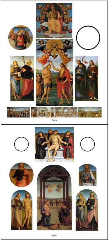 Polyptyque de Sant'Agostino - Pietro Perugino image 1 reproduction réalisée par Alpha Reproduction
