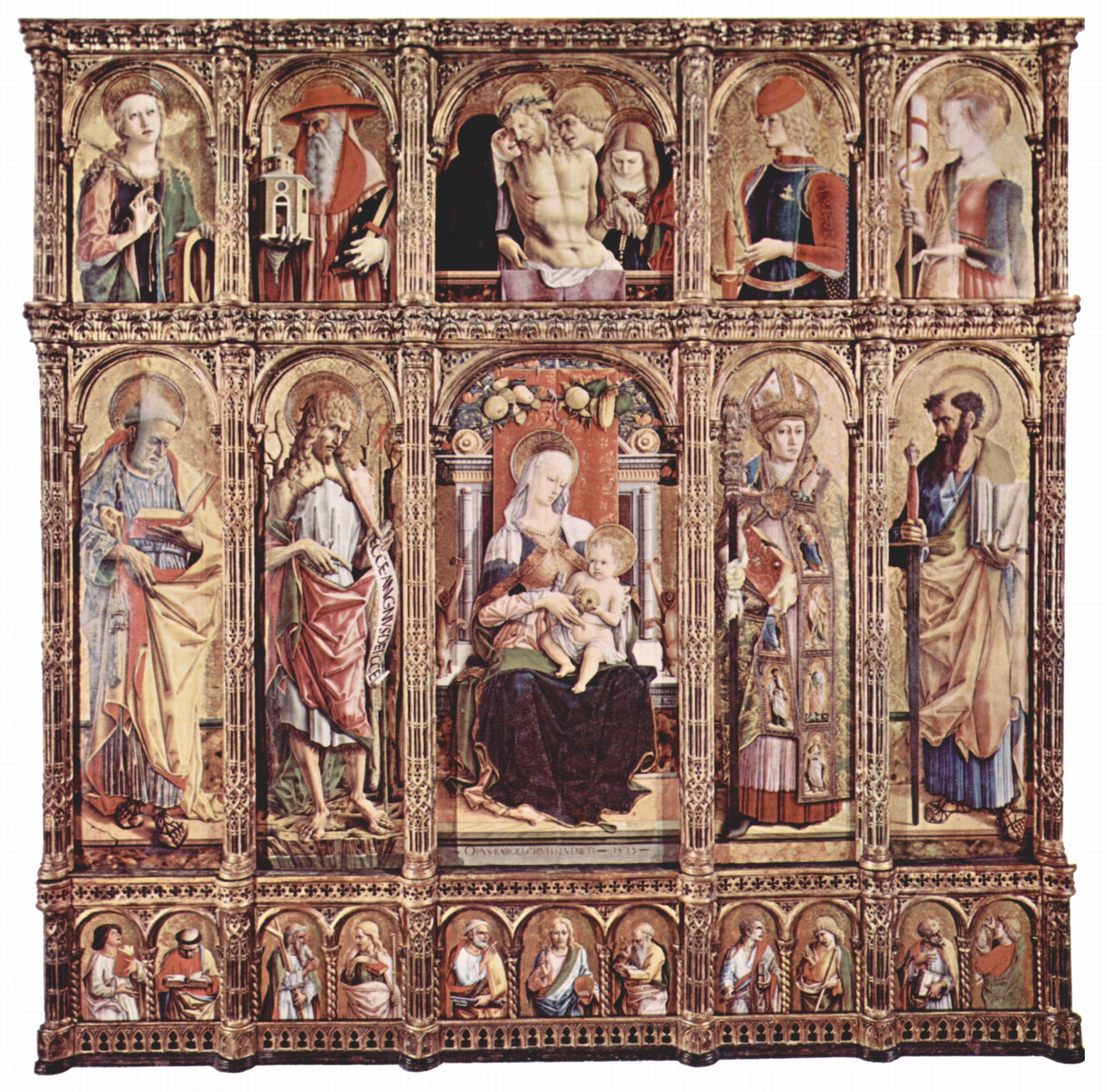 Polyptyque de Sant'Emidio - Carlo Crivelli image 1 reproduction de peinture à l’huile