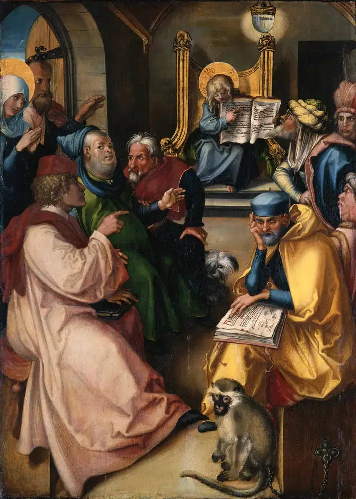 Polyptyk av de Sju Smerter: Kristus blant Lærene - Albrecht Dürer