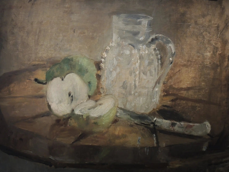 Kuttet eple og kanne - Berthe Morisot