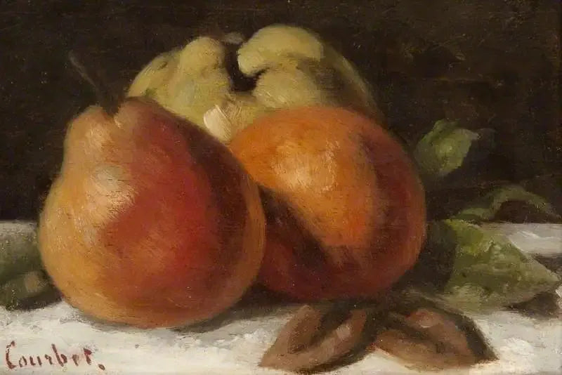Eple, pære og appelsin - Gustave Courbet
