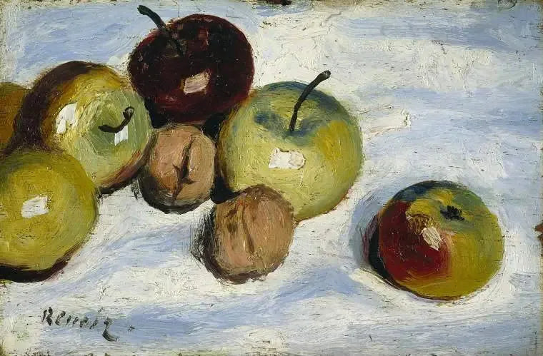 Epler og valnøtter - Pierre-Auguste Renoir