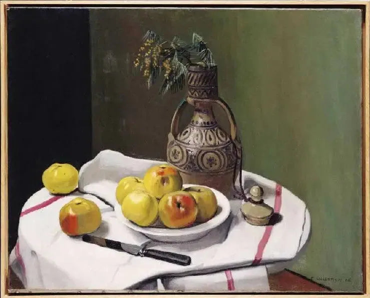 Epler og marokkansk vase - Félix Vallotton

Source:
Pommes et vase marocain - Félix Vallotton