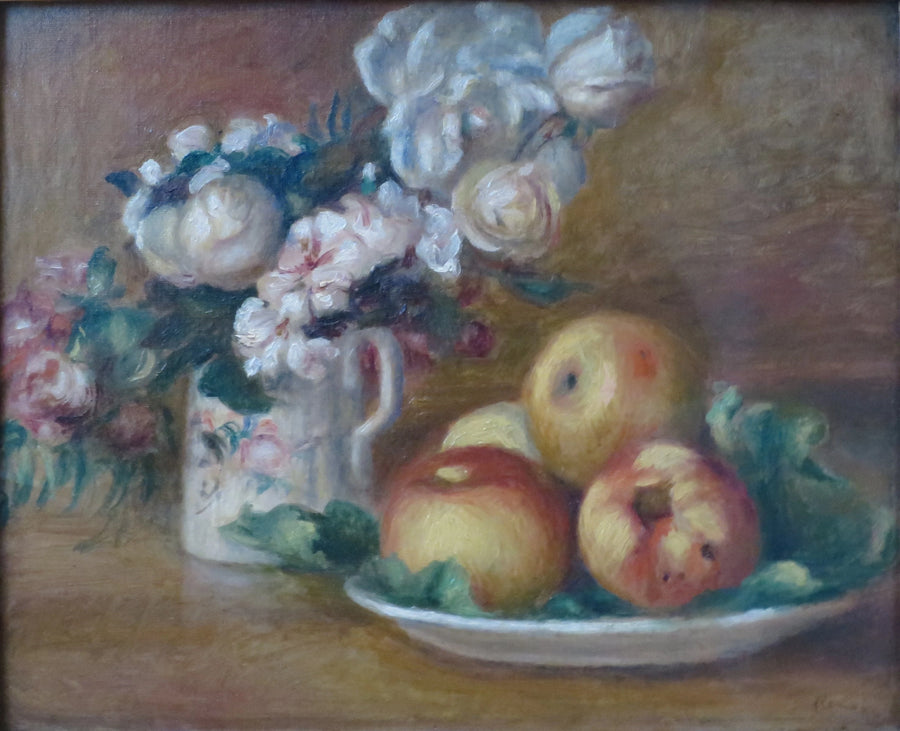 Epler og blomster - Pierre-Auguste Renoir