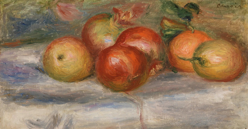Epler, Appelsin og Sitron (Epler, appelsiner og sitroner) - Pierre-Auguste Renoir