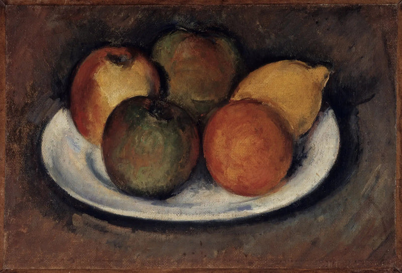 Epler, appelsin og sitron - Paul Cézanne