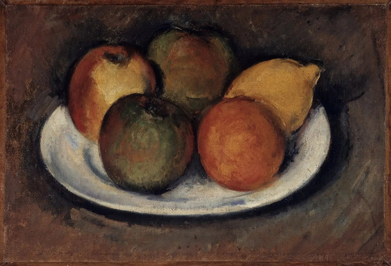 Epler, appelsin og sitron - Paul Cézanne