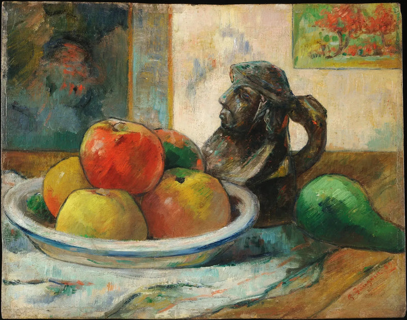 Epler, pære og keramikk - Paul Gauguin