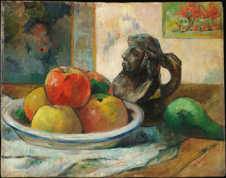 Epler, pære og keramikk - Paul Gauguin