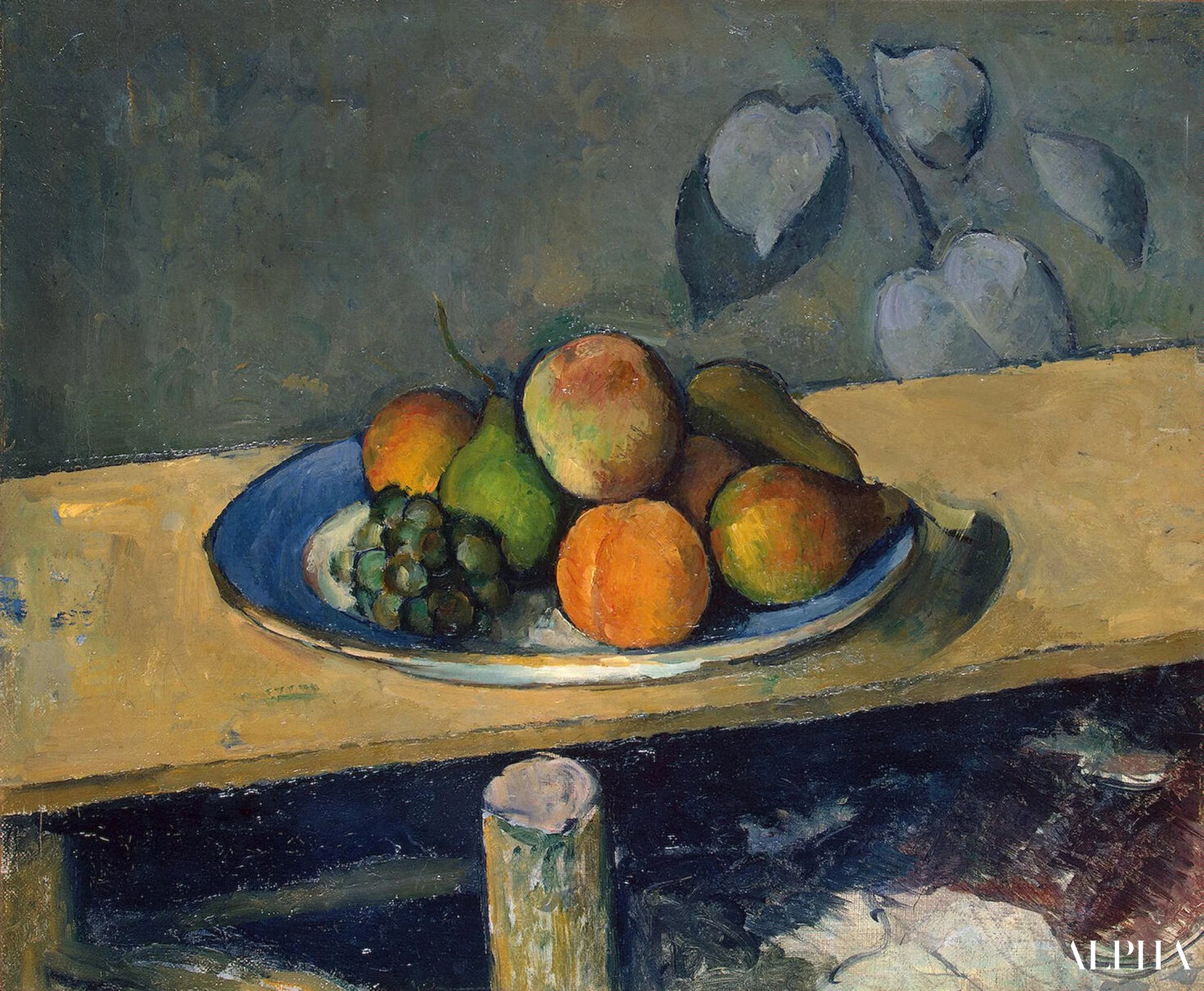 Epler, pærer og druer - Paul Cézanne - Høykvalitets reproduksjoner av malerier og bilder
