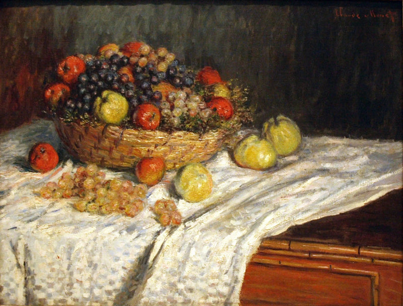 Epler og druer W545 - Claude Monet