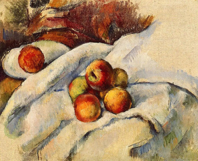 Epler på et klede - Paul Cézanne