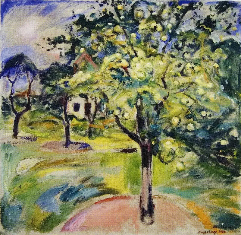 Epletre i hagen på Ekely - Edvard Munch