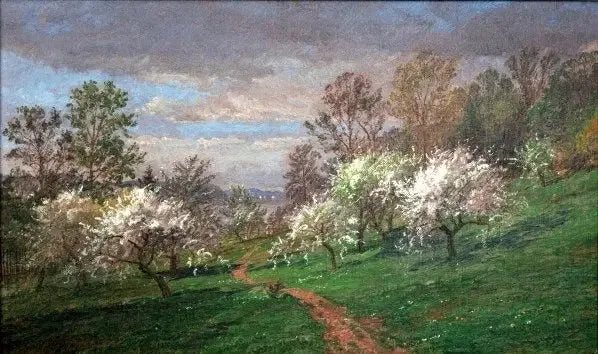 Blomstrende epletrær - Jasper Francis Cropsey