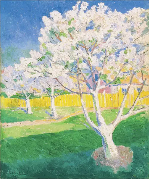 Frukttrær i blomst - Kazimir Malevich