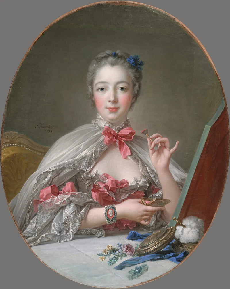 Pompadour ved sitt toalett - François Boucher