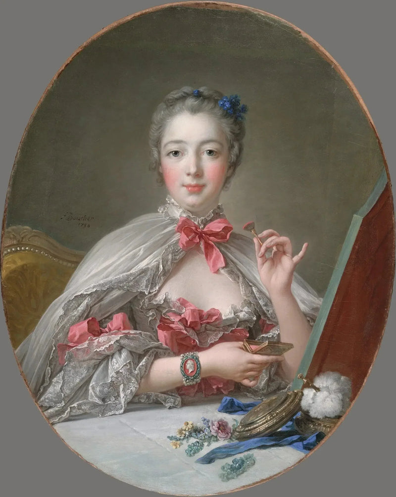 Pompadour ved sitt toalett - François Boucher