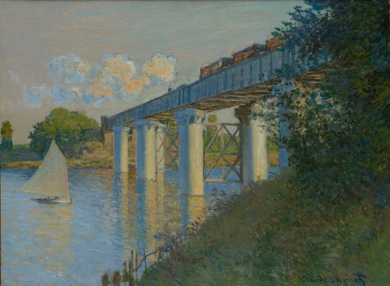 Jernbanebroen i Argenteuil W318 - Claude Monet