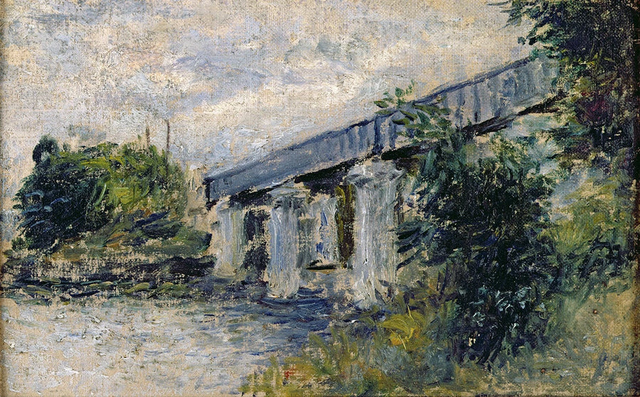 Jernbanebroen i Argenteuil - Claude Monet