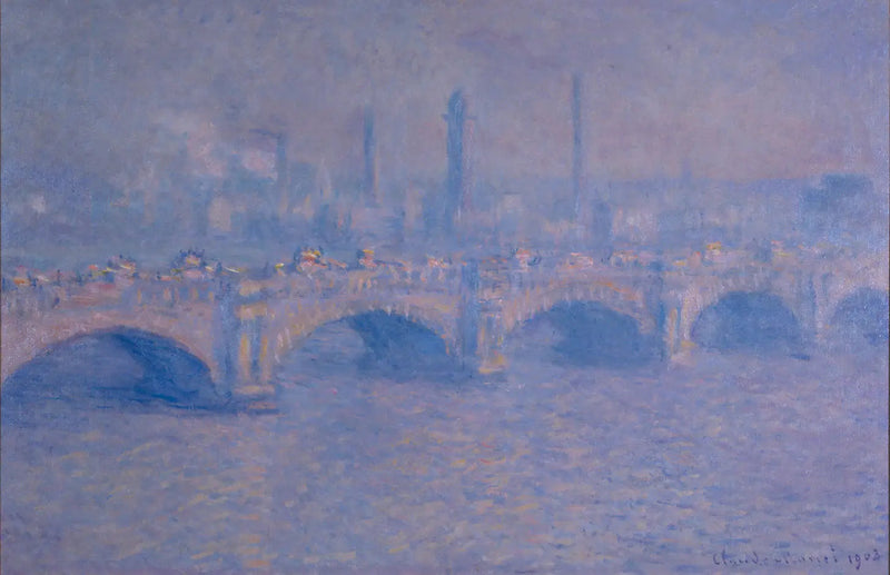 Waterloo-broen, sollys-effekt - Claude Monet