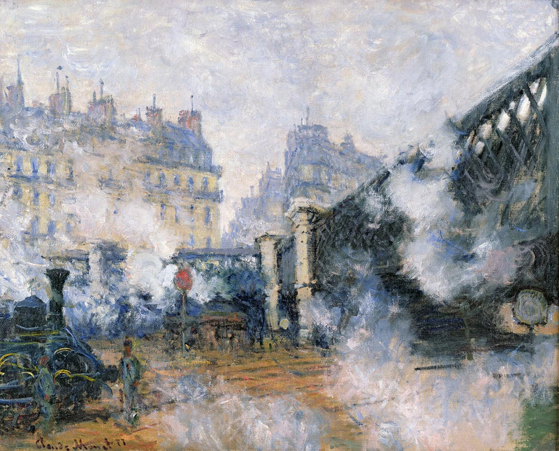 Pont de l'Europe, Saint-Lazare stasjon W442 - Claude Monet
