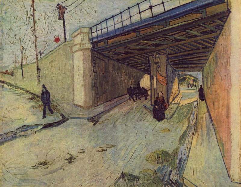 Jernbanebro på avenue Montmajour, Arles, Le - Vincent van Gogh