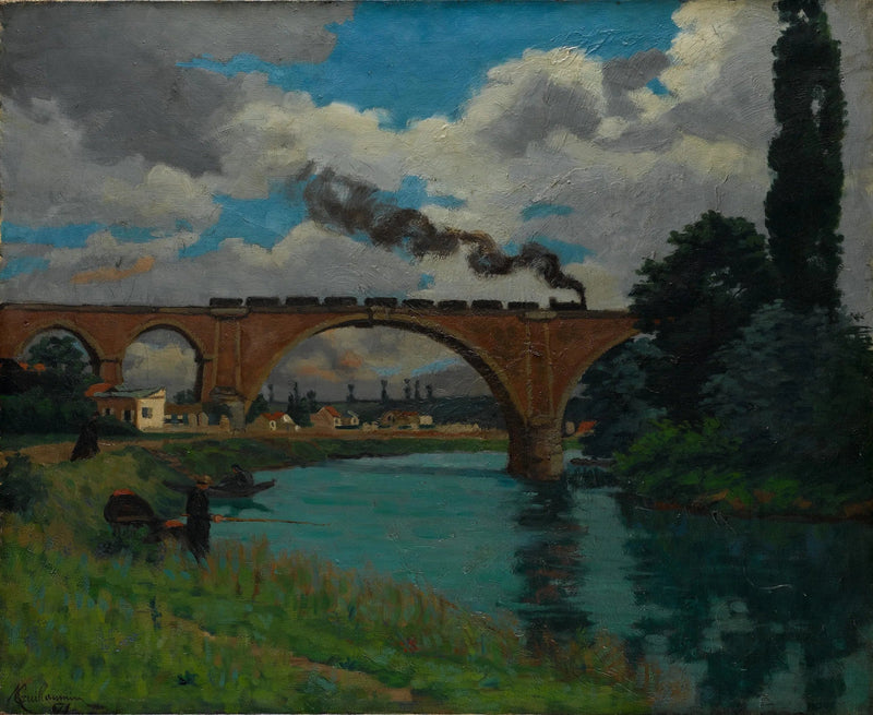 Jernbanebro over Marne ved Joinville - Armand Guillaumin