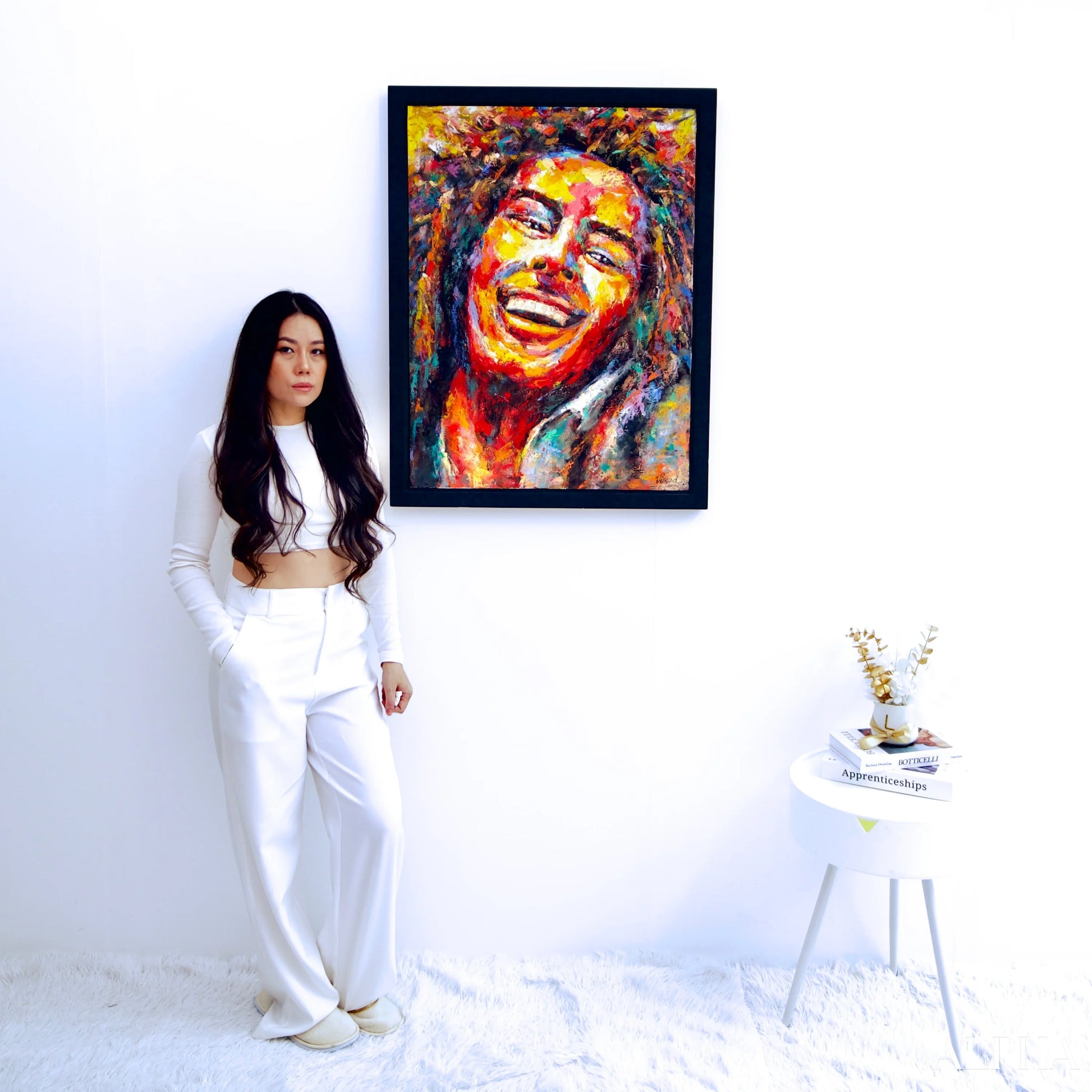 Pop Art Bob Marley - Virod | 60 x 80 cm Reproduksjoner av malerier i oljemaling