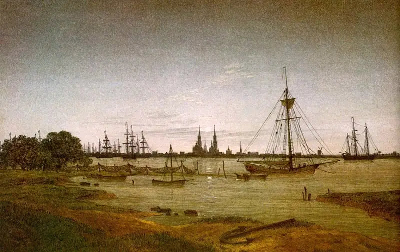 Måneskinnshavn - Caspar David Friedrich