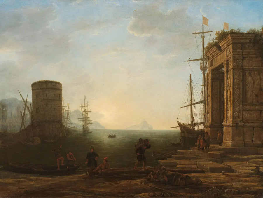 Port ved soloppgang - Claude Lorrain