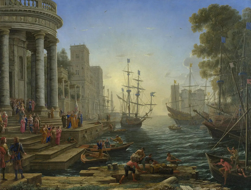 Port med innseiling av Sainte Ursule - Claude Lorrain