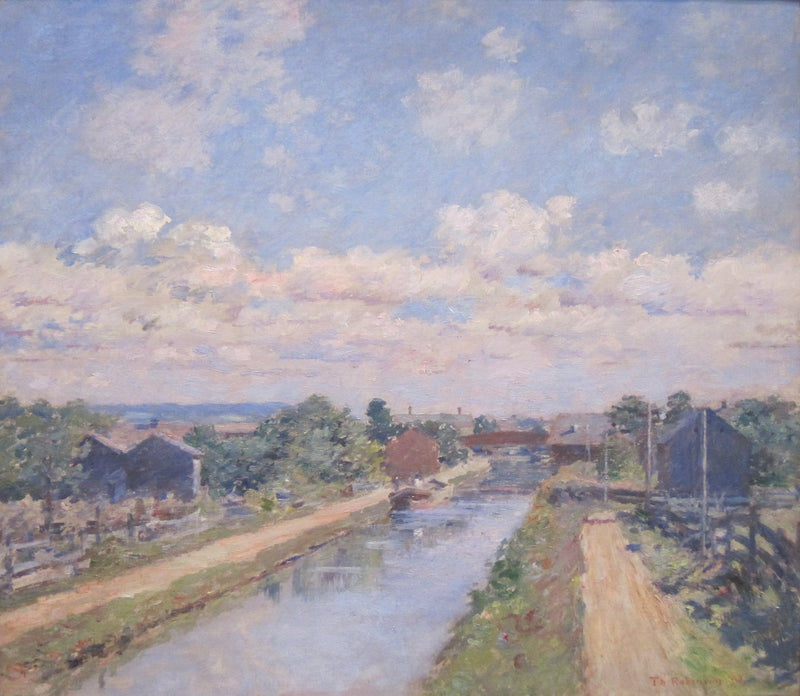 Port Ben, Delaware- og Hudson-kanalen - Theodore Robinson
