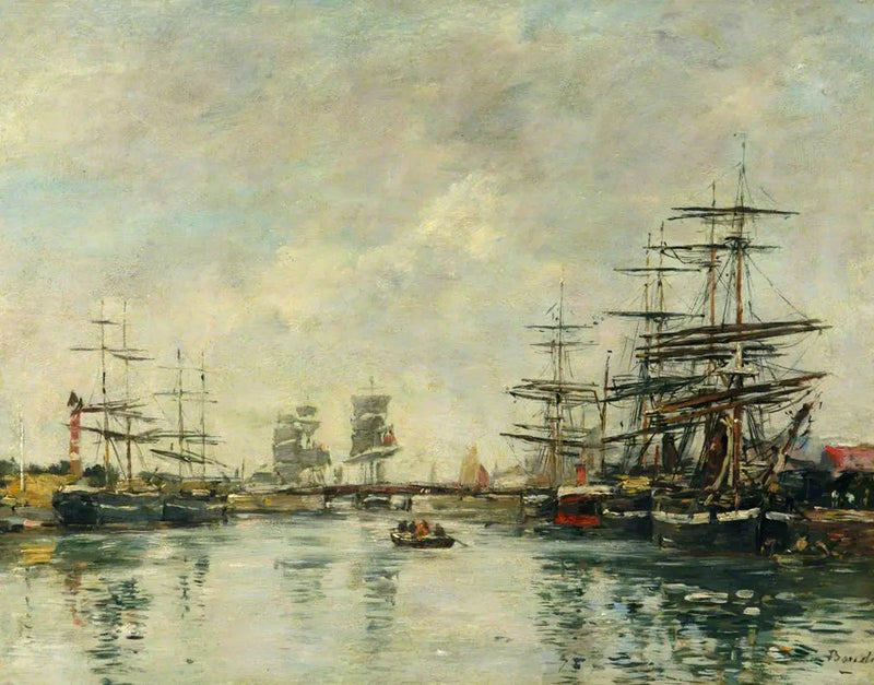 Honfleur havn - Eugène Boudin