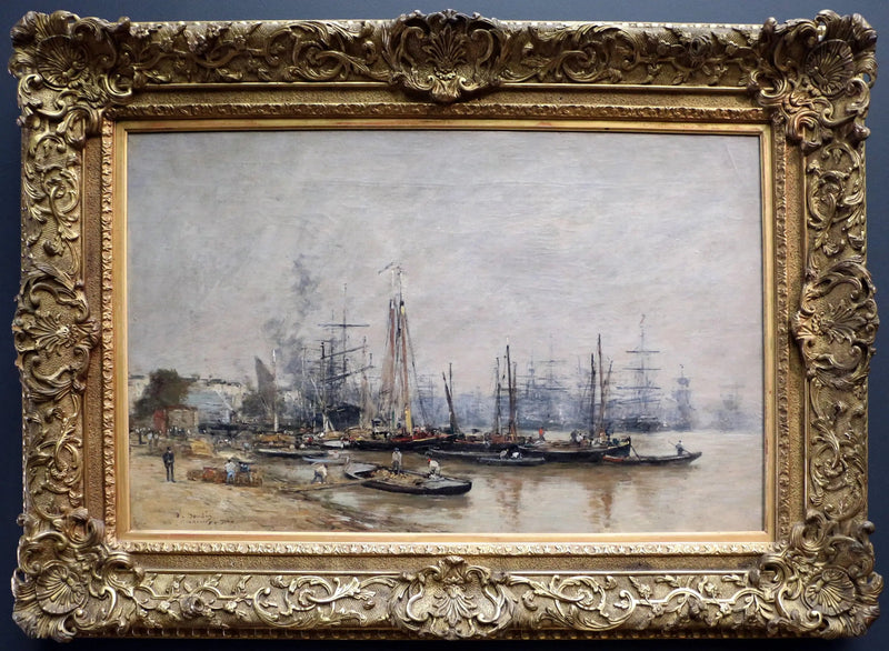 havnen i Bordeaux - Eugène Boudin